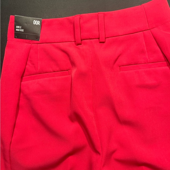 EXPRESS Editor high waist ankle pants in gorgeous Hot Pink. - Picture 2 of 3